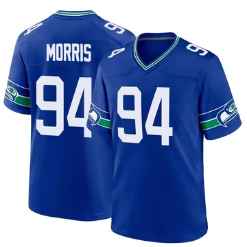 Youth Nike Seattle Seahawks Mike Morris Royal Throwback Jersey - Game