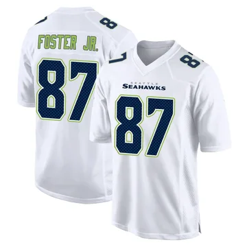 Youth Nike Seattle Seahawks Montorie Foster Jr. White Tundra Fashion Jersey - Game
