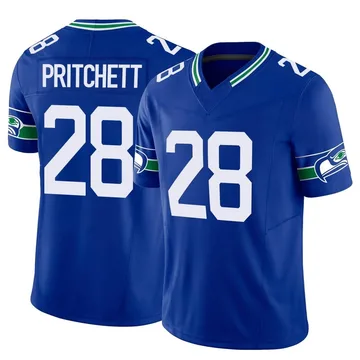 Youth Nike Seattle Seahawks Nehemiah Pritchett Royal Throwback Vapor F.U.S.E. Jersey - Limited