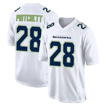 Youth Nike Seattle Seahawks Nehemiah Pritchett White Tundra Fashion Jersey - Game