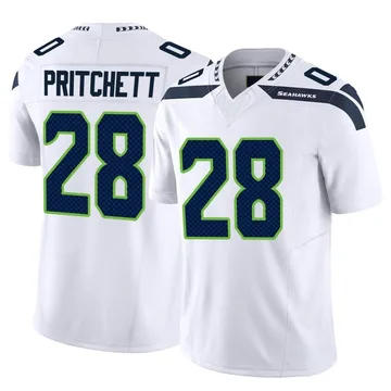 Youth Nike Seattle Seahawks Nehemiah Pritchett White Vapor F.U.S.E. Jersey - Limited
