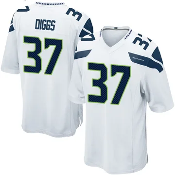 Youth Nike Seattle Seahawks Quandre Diggs White Jersey - Game