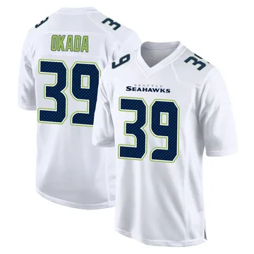 Youth Nike Seattle Seahawks Ty Okada White Tundra Fashion Jersey - Game