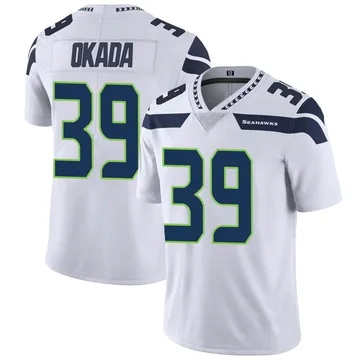 Youth Nike Seattle Seahawks Ty Okada White Vapor Untouchable Jersey - Limited