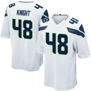 Youth Nike Seattle Seahawks Tyrice Knight White Jersey - Game