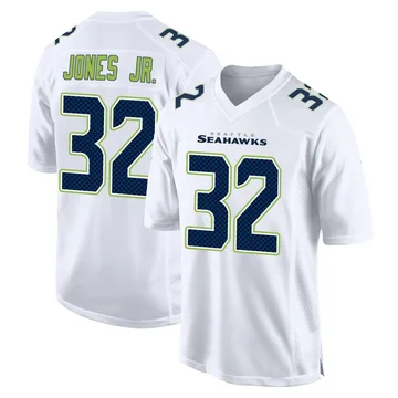 Youth Nike Seattle Seahawks Velus Jones Jr. White Tundra Fashion Jersey - Game
