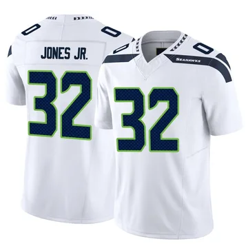 Youth Nike Seattle Seahawks Velus Jones Jr. White Vapor F.U.S.E. Jersey - Limited