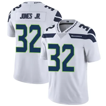 Youth Nike Seattle Seahawks Velus Jones Jr. White Vapor Untouchable Jersey - Limited